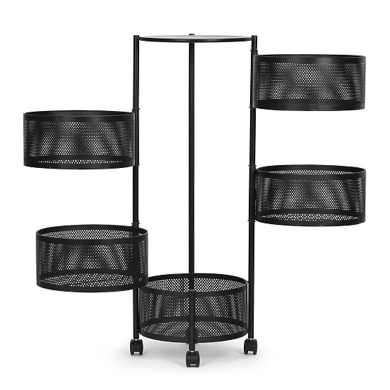 Kuhinjski stalak pomoćnik organizator rotirajuće police 5 razina metal ModernHome