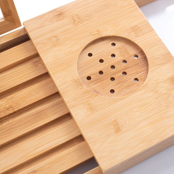 Kupaonski dodaci MELEDYN svijetlosmeđe boje u boho stilu, samostojeći za unutarnju upotrebu homede