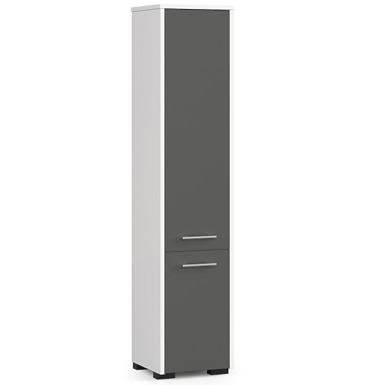 KUPAONSKI ORMAR FIN STUP 30 2D 140cm BIJELA / SIVA