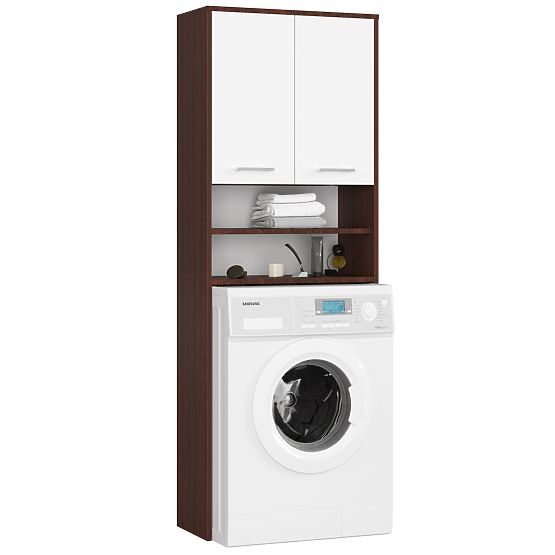 KUPAONSKI ORMARIĆ FIN IZNAD PERILICE WENGE / BIJELA