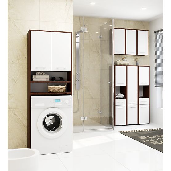 KUPAONSKI ORMARIĆ FIN IZNAD PERILICE WENGE / BIJELA