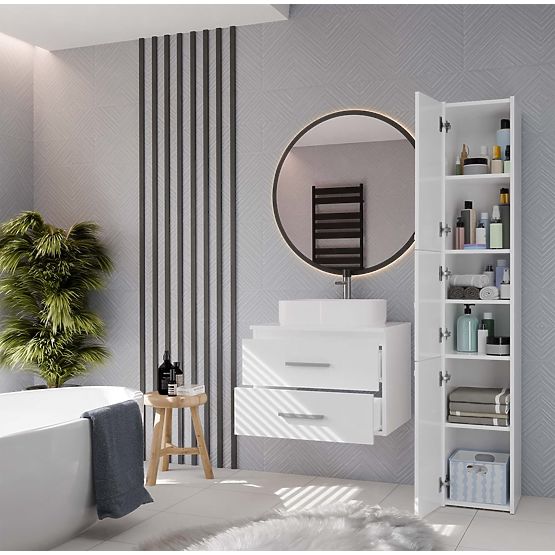 KUPAONSKI ORMARIĆ ISPOD UMIVAONIKA NEL 60 S 2 LADICE BIJELA