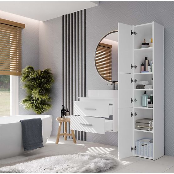 KUPAONSKI ORMARIĆ ISPOD UMIVAONIKA NEL 60 S 2 LADICE BIJELA