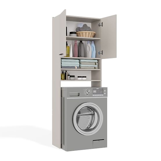 Kupaonski ormarić iznad perilice POLA DK KAŠMIR BEŽ Polica Stup 180X64X30