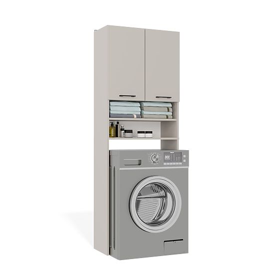 Kupaonski ormarić iznad perilice POLA DK KAŠMIR BEŽ Polica Stup 180X64X30