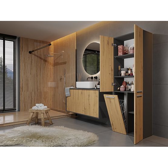 Kupaonski ormarić Nel 1K/DD ANTRACIT ARTISAN