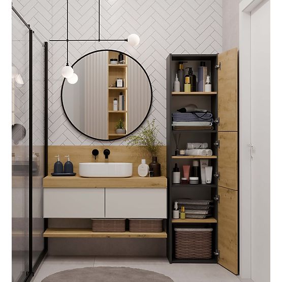 Kupaonski ormarić Sara S43 ANTRACIT ARTISAN