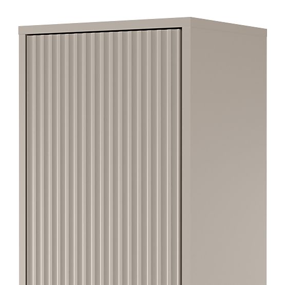 Kupaonski ormarić stup Avila, rebrasti, zlatna ručka, kašmir