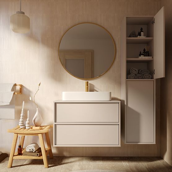 Kupaonski ormarić, stup Mossy, kašmir