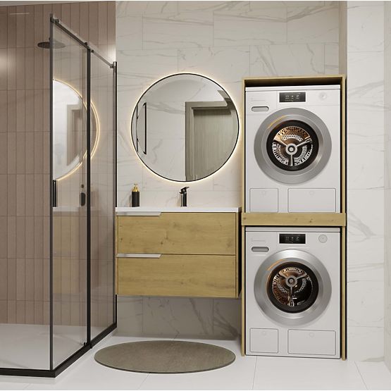 Kupaonski ormarić za perilicu i sušilicu POLA TWIN Regal Stup DUB ARTISAN