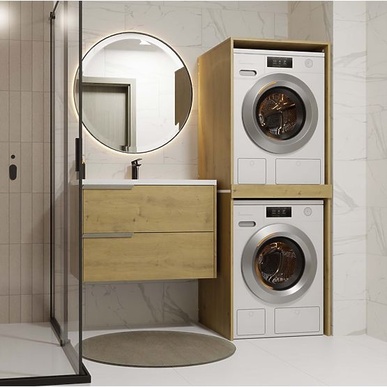 Kupaonski ormarić za perilicu i sušilicu POLA TWIN Regal Stup DUB ARTISAN