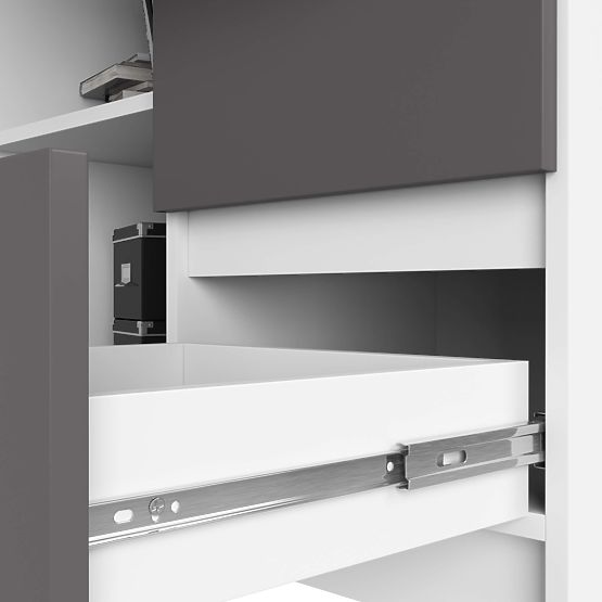 KUTNI STOL B16 CLP DESNI PK BIJELI / SIVI