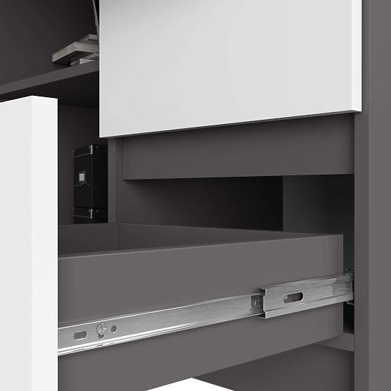 KUTNI STOL B16 CLP DESNI PK SIVI / BIJELI