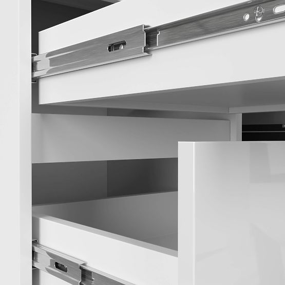 KUTNI STOL B20 155 cm LIJEVI PK BIJELI SJAJ