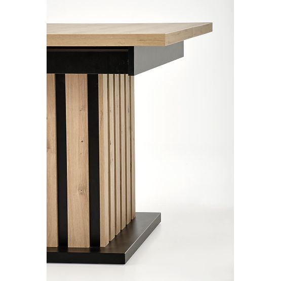 LAMELLO proširivi stol 160-210/90 cm hrast artisan/crni