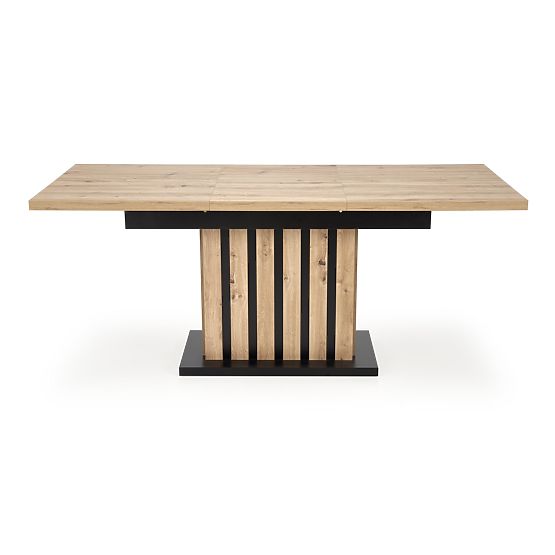 LAMELLO proširivi stol 160-210/90 cm hrast artisan/crni