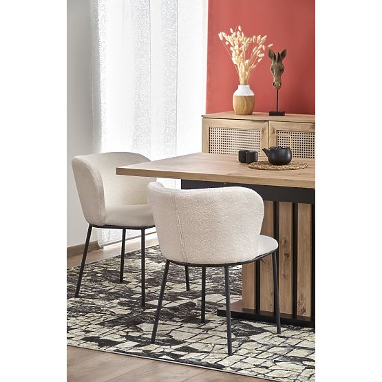 LAMELLO proširivi stol 160-210/90 cm hrast artisan/crni