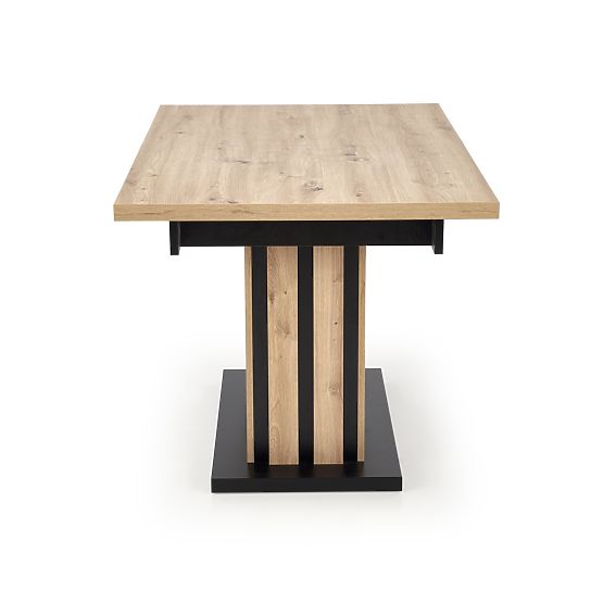 LAMELLO proširivi stol 160-210/90 cm hrast artisan/crni