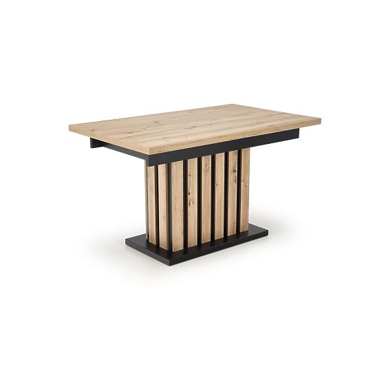LAMELLO proširivi stol 160-210/90 cm hrast artisan/crni