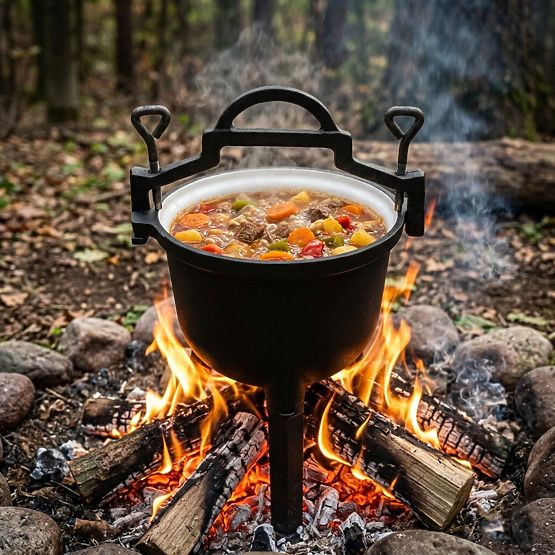 Lijevani emajlirani lonac 5L za logorsku vatru MultiGarden