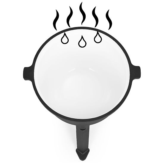 Lijevani emajlirani lonac 5L za logorsku vatru MultiGarden