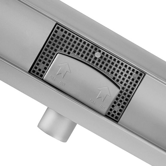 Linearni odvod REA Neox BRUŠENI ČELIK 50