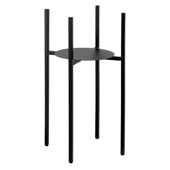 Loft stalak za cvijeće Torre 60 cm crni