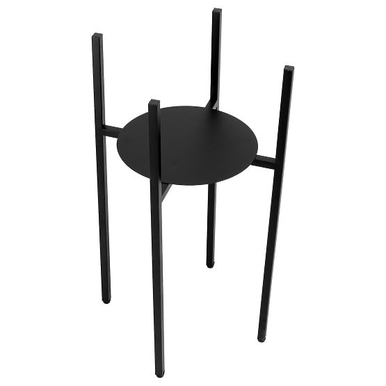 Loft stalak za cvijeće Torre 60 cm crni