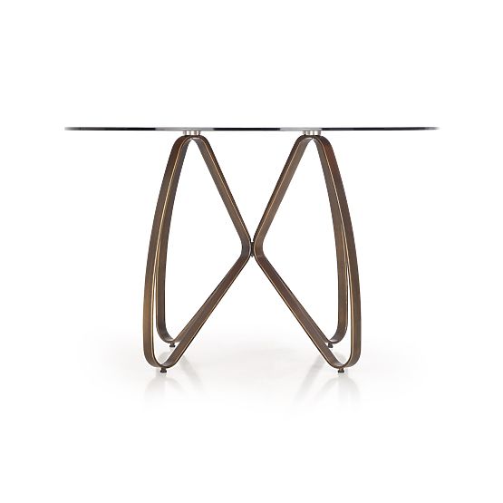 LUNGO stol zlatni antikni / smeđi (2p=1ks)