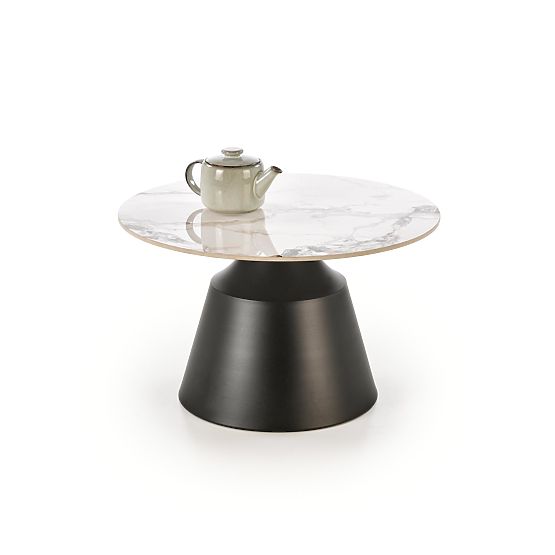 MAGNETA set od 2 klupa, bijeli mramor / crna (2p=1ks)