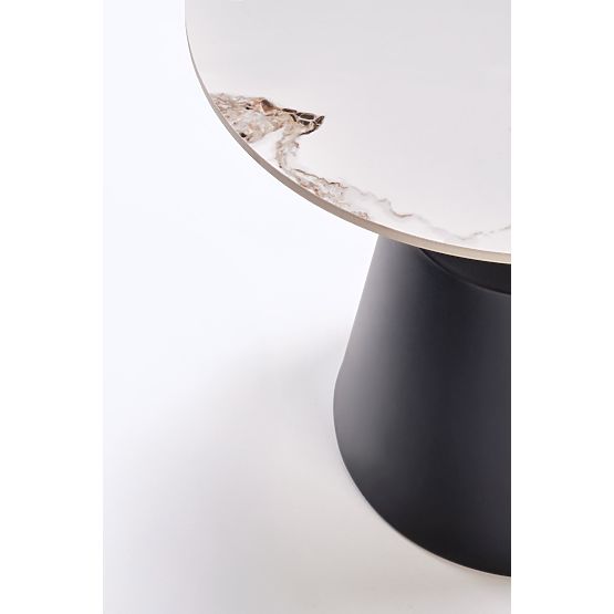 MAGNETA set od 2 klupa, bijeli mramor / crna (2p=1ks)