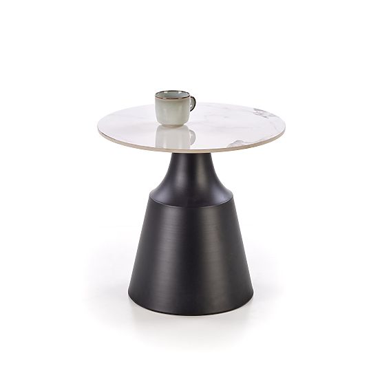 MAGNETA set od 2 klupa, bijeli mramor / crna (2p=1ks)