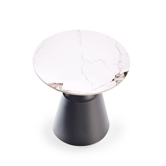 MAGNETA set od 2 klupa, bijeli mramor / crna (2p=1ks)