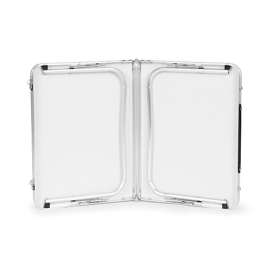 Mali turistički sklopivi piknik stol 60x40 cm bijeli MultiGarden