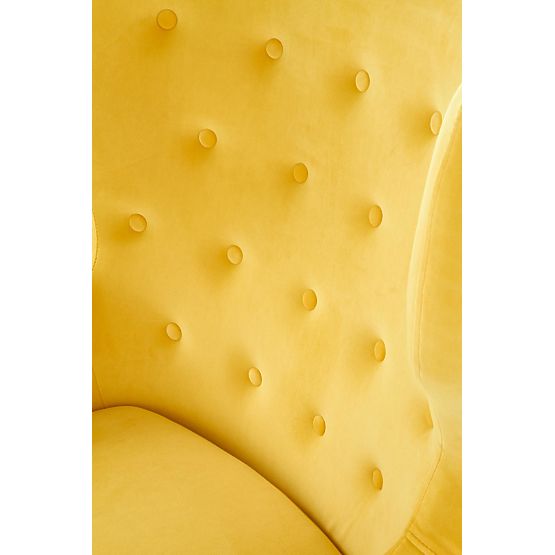 MARVEL žuta / prirodna relaksacijska fotelja