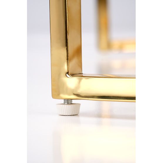 MERCURY 3 set 2 klupa, set 2 klupa, boja: bijeli mramor / zlatna (2p=1ks)