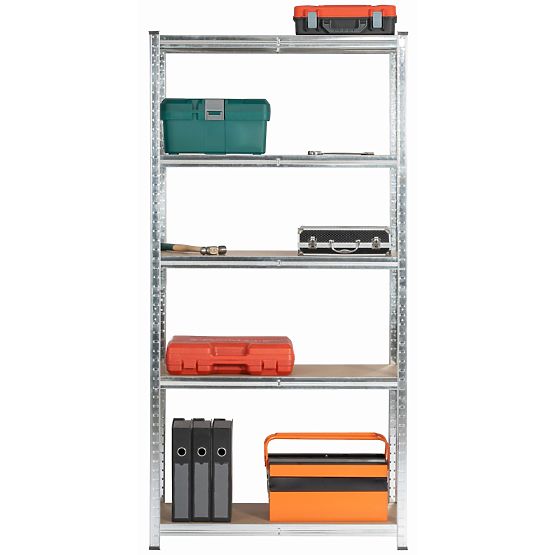 METALNA POLICA 90x40x180 SREBRNA