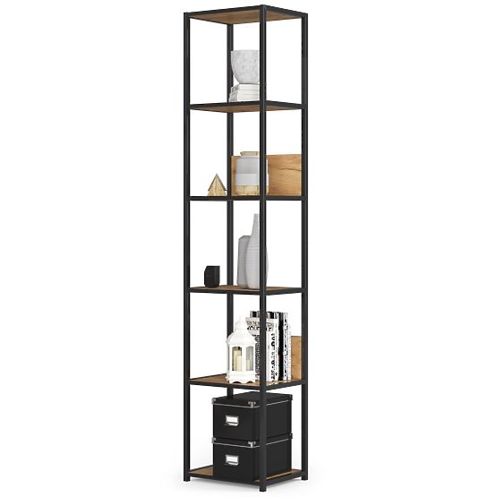 METALNA POLICA LOFT 400 CRNA/CRAFT HRAST