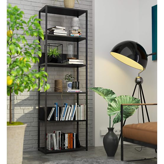 METALNA POLICA LOFT 600 CRNA/CRNA
