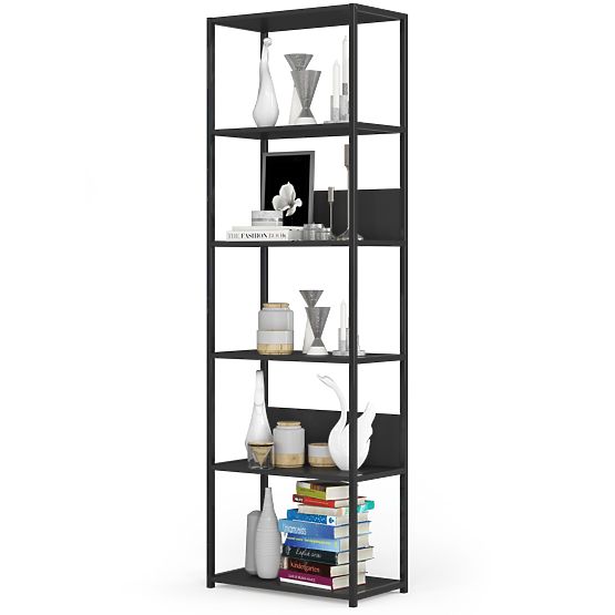 METALNA POLICA LOFT 600 CRNA/CRNA