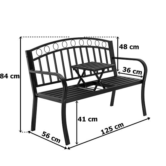 Metalna vrtna klupa BANCO