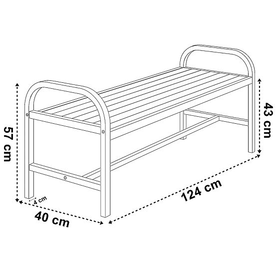 Metalna vrtna klupa SOBO
