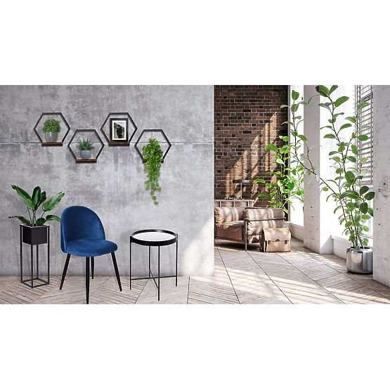 Metalni cvjetni stalak crni Honung Rustic loft