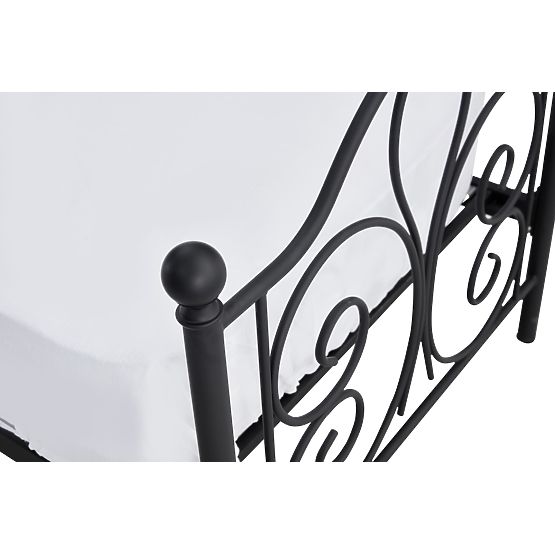 Metalni krevet PANAMA 200x90 - crni