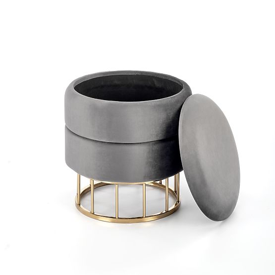 MINTY pufa siva / zlatna (1p=1kom)