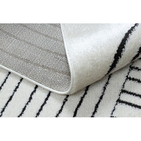 Moderan tepih MODE 8587 geometrijski krem/crni