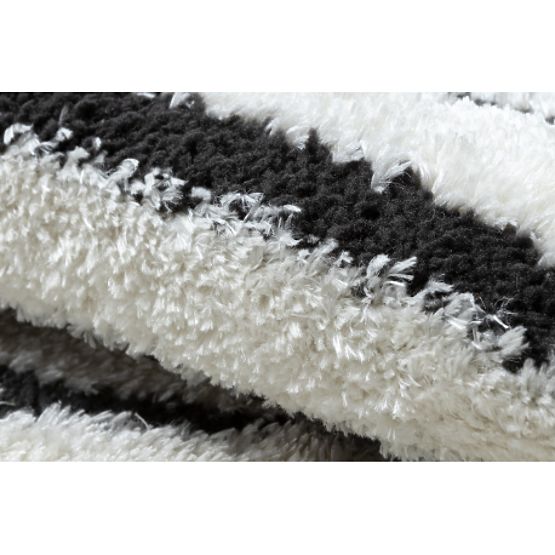 Moderan tepih MODE 8587 geometrijski krem/crni