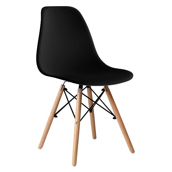 Moderna stolica Milano DSW PP crna
