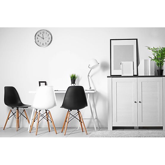 Moderna stolica Milano DSW PP crna