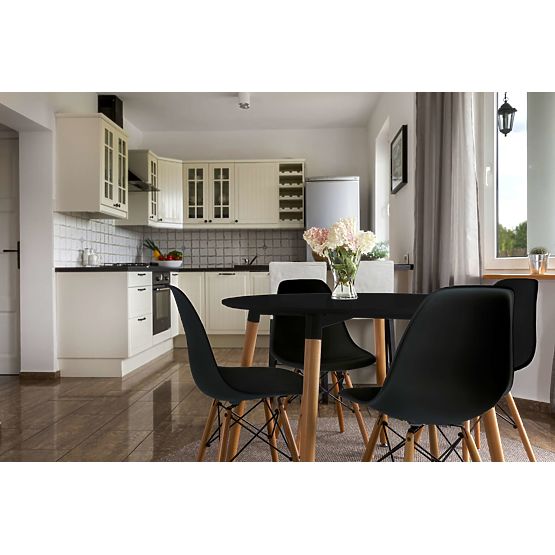 Moderna stolica Milano DSW PP crna